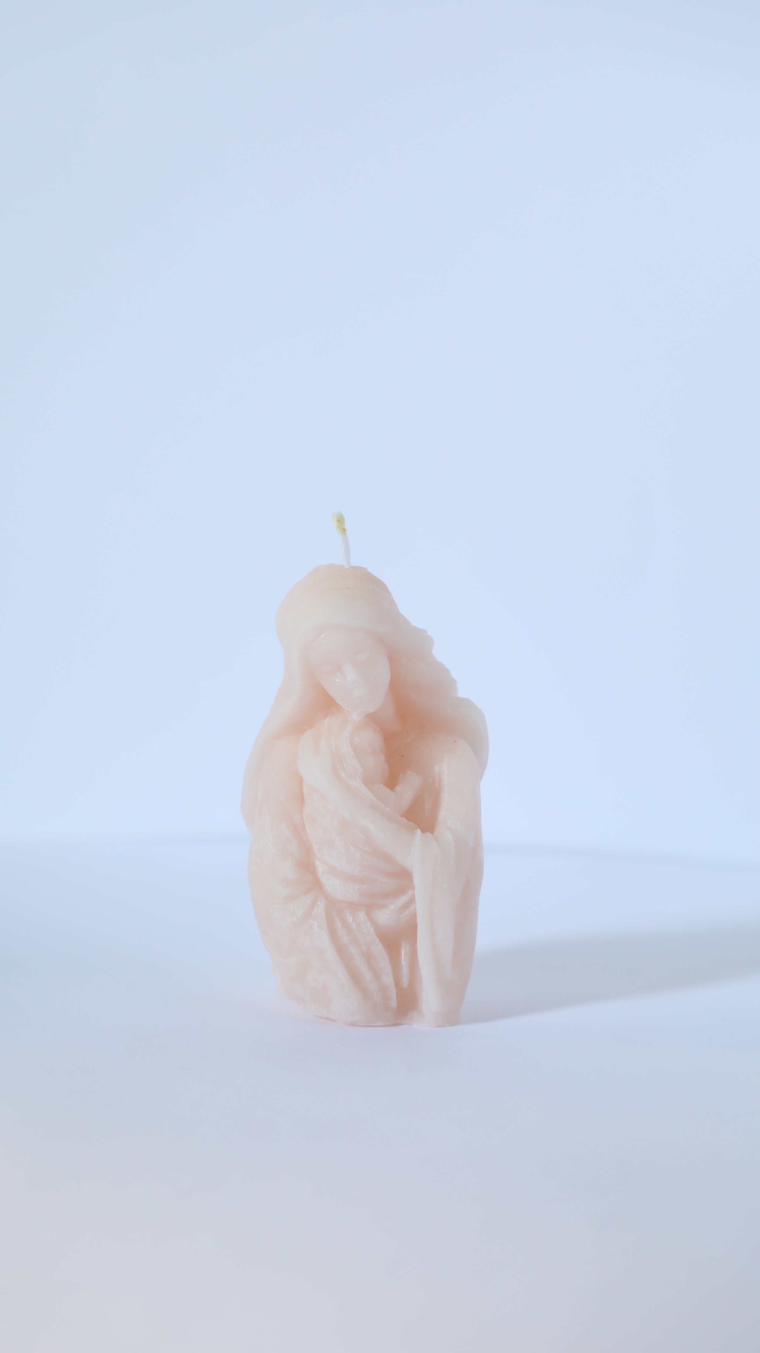 Handmade Virgin Mary & Baby Jesus Candle